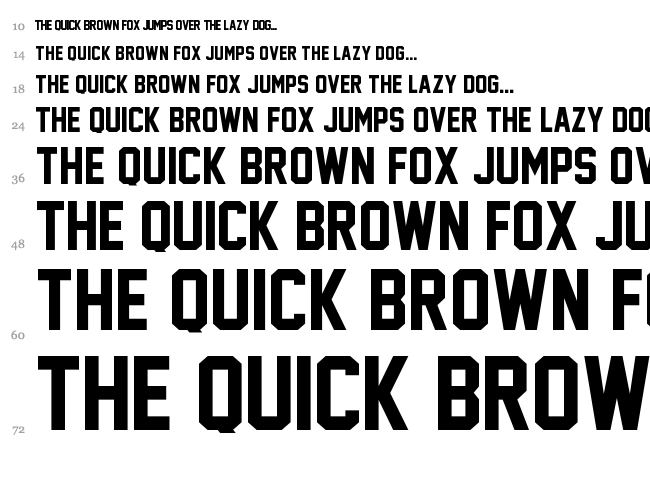 Jersey M54 font waterfall